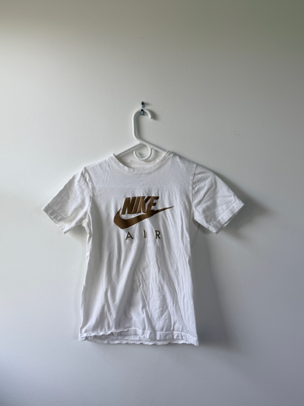 Nike White Tee with Black Logo Print